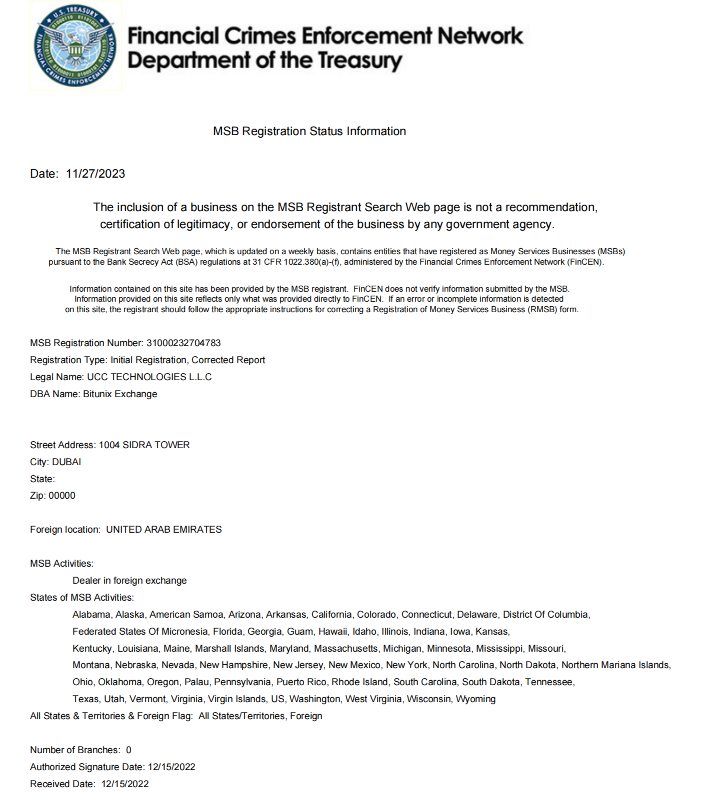 Bitunix Acquired U.S. MSB License – Bitunix Help Center