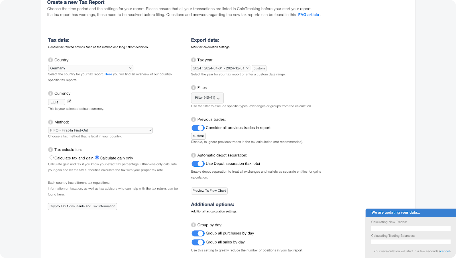 Bitunix Tax Guide: How to Connect CoinTracking to Automatically Import  Transaction Records – Bitunix Help Center